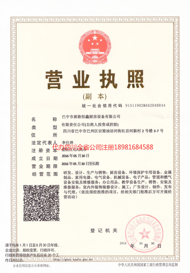 龙泉龙泉派格恒鑫厨房设备有限公司